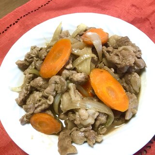 濃厚な味付け！豚肉のニンニクいり甘辛焼き❗️